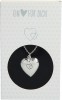 Depesche Halskette mit Herzanhänger zum Aufklappen - Herz-Halskette Nr.1 Herz Symbolfür Fotos, versilbert -