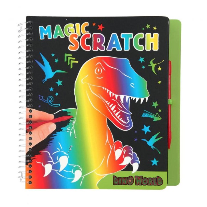Dino Wolrd Magic Scratch Book