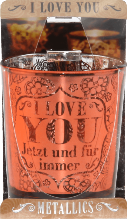 Metallics Kerzenlicht Teelichtleuchter I Love You Metallics Kerzenlicht Teelichtleuchter I Love You