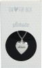 Depesche Halskette versilbert mit Herzanhänger zum Aufklappen - Herz-Halskette Nr.4 Schatz für Fotos, versilbert -