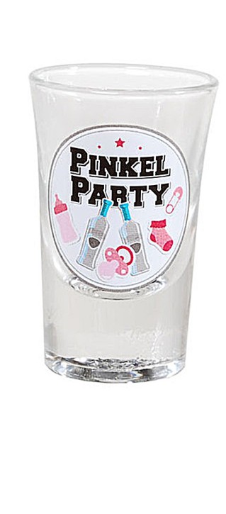 Geburt Mädchen Schnapsglas Pinkel-Party rosa