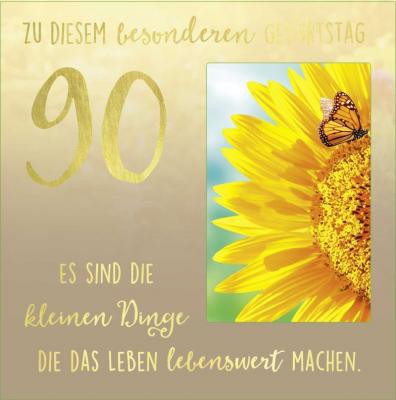 Geburtstagskarte Klappkarte 3D mit Musik & Licht Zu diesem besonderen Geburtstag 90 Es...