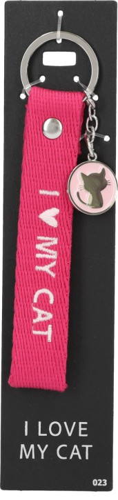 Schluesselanhänger I love my cat /Nr.23