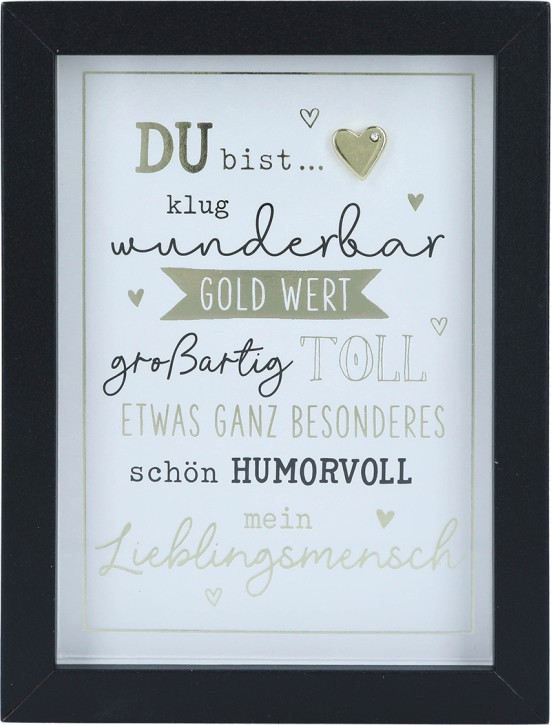 Spruch Komplimente im Bilderrahmen- Du bist...