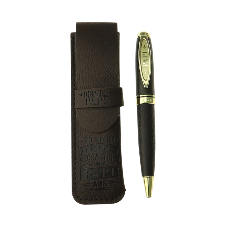 Bamboo Persönlicher Kuli Kugelschreiber Stift mit Namen o. Spruch Personalisiertes Etui Monogramm-Design persönliches Geschenk (Kuli Papi) Bamboo Persönlicher Kuli Kugelschreiber Stift mit Namen o. Spruch Personalisiertes Etui Monogramm-Design persönliches Geschenk (Kuli Papi)