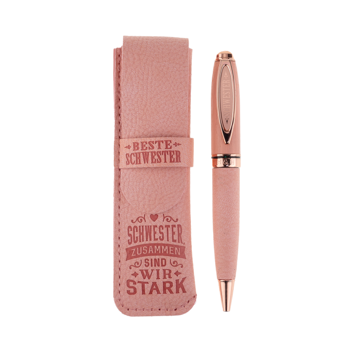 Bamboo Persönlicher Kuli Kugelschreiber Stift mit Namen o. Spruch Personalisiertes Etui Monogramm-Design persönliches Geschenk (Kuli Schwester) Bamboo Persönlicher Kuli Kugelschreiber Stift mit Namen o. Spruch Personalisiertes Etui Monogramm-Design persönliches Geschenk (Kuli Schwester)