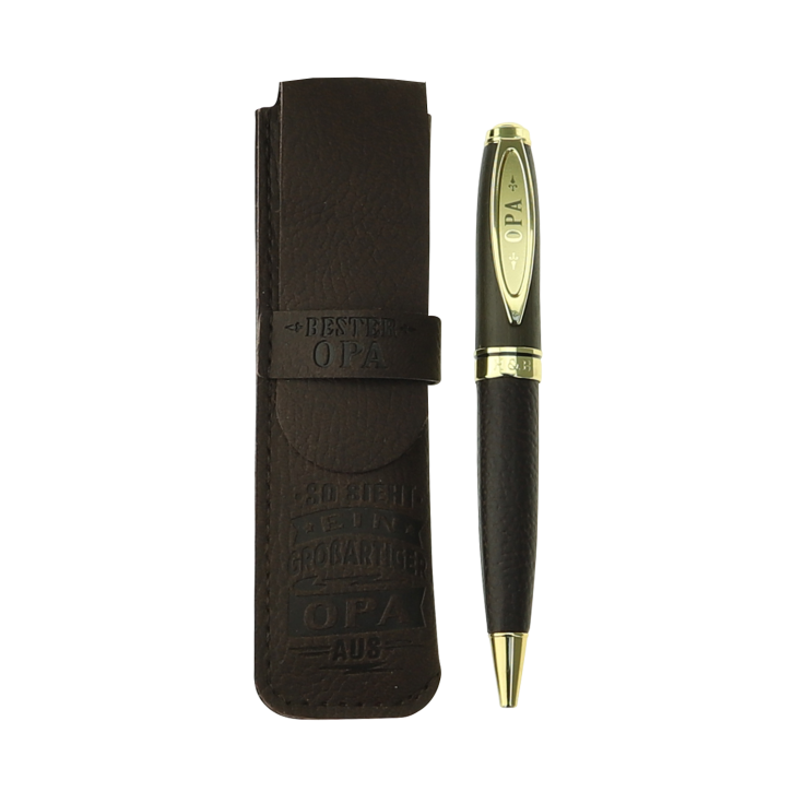 Bamboo Persönlicher Kuli Kugelschreiber Stift mit Namen o. Spruch Personalisiertes Etui Monogramm-Design persönliches Geschenk (Kuli Opa) Bamboo Persönlicher Kuli Kugelschreiber Stift mit Namen o. Spruch Personalisiertes Etui Monogramm-Design persönliches Geschenk (Kuli Opa)