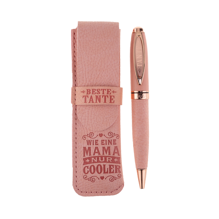 Bamboo Persönlicher Kuli Kugelschreiber Stift mit Namen o. Spruch Personalisiertes Etui Monogramm-Design persönliches Geschenk (Kuli Tante) Bamboo Persönlicher Kuli Kugelschreiber Stift mit Namen o. Spruch Personalisiertes Etui Monogramm-Design persönliches Geschenk (Kuli Tante)