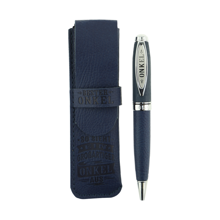 Bamboo Persönlicher Kuli Kugelschreiber Stift mit Namen o. Spruch Personalisiertes Etui Monogramm-Design persönliches Geschenk (Kuli Onkel) Bamboo Persönlicher Kuli Kugelschreiber Stift mit Namen o. Spruch Personalisiertes Etui Monogramm-Design persönliches Geschenk (Kuli Onkel)