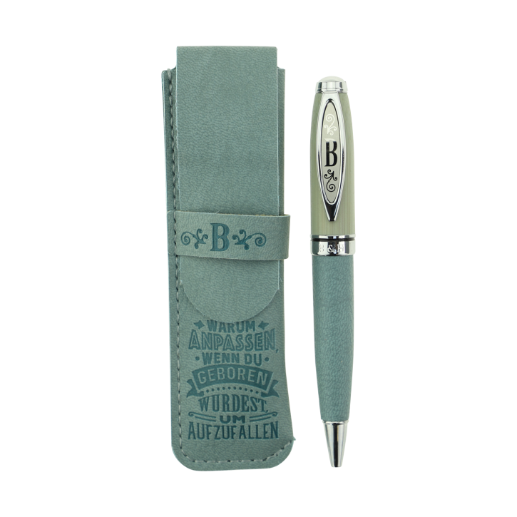 Bamboo Persönlicher Kuli Kugelschreiber Stift mit Namen o. Spruch Personalisiertes Etui Monogramm-Design persönliches Geschenk (Kuli B) Bamboo Persönlicher Kuli Kugelschreiber Stift mit Namen o. Spruch Personalisiertes Etui Monogramm-Design persönliches Geschenk (Kuli B)