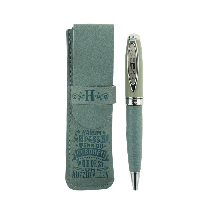 Bamboo Persönlicher Kuli Kugelschreiber Stift mit Namen o. Spruch Personalisiertes Etui Monogramm-Design persönliches Geschenk (Kuli H) Bamboo Persönlicher Kuli Kugelschreiber Stift mit Namen o. Spruch Personalisiertes Etui Monogramm-Design persönliches Geschenk (Kuli H)