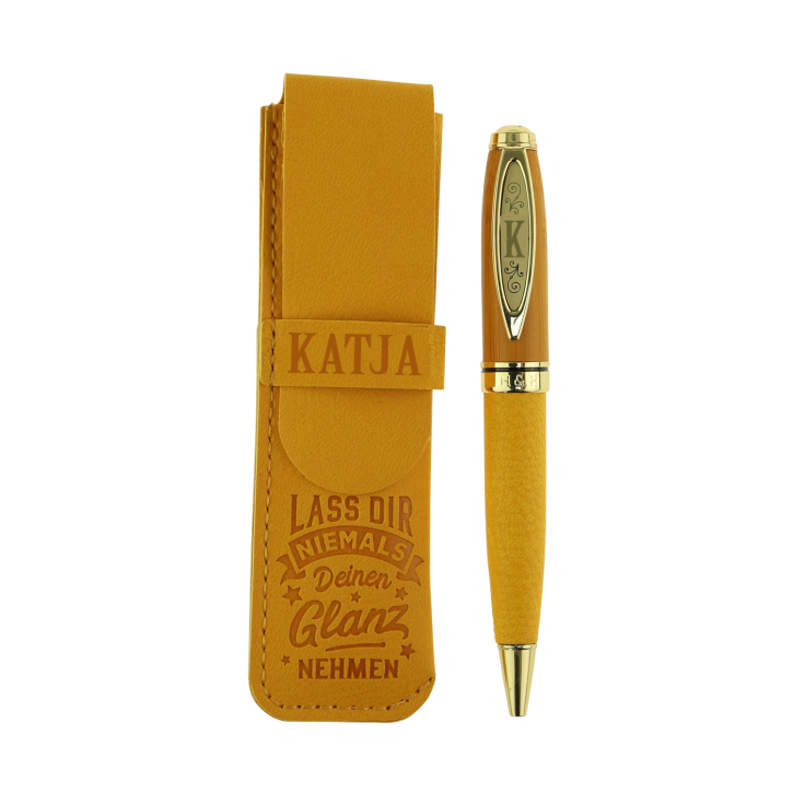 Bamboo Persönlicher Kuli Kugelschreiber Stift mit Namen o. Spruch Personalisiertes Etui Monogramm-Design persönliches Geschenk (Kuli Katja ) Bamboo Persönlicher Kuli Kugelschreiber Stift mit Namen o. Spruch Personalisiertes Etui Monogramm-Design persönliches Geschenk (Kuli Katja )