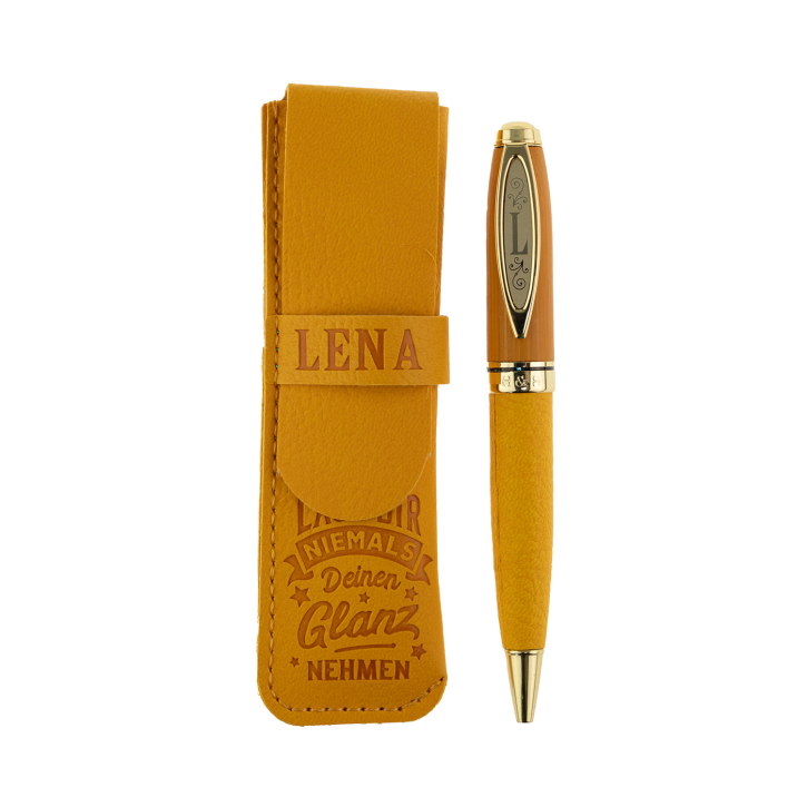 Bamboo Persönlicher Kuli Kugelschreiber Stift mit Namen o. Spruch Personalisiertes Etui Monogramm-Design persönliches Geschenk (Kuli Lena ) Bamboo Persönlicher Kuli Kugelschreiber Stift mit Namen o. Spruch Personalisiertes Etui Monogramm-Design persönliches Geschenk (Kuli Lena )