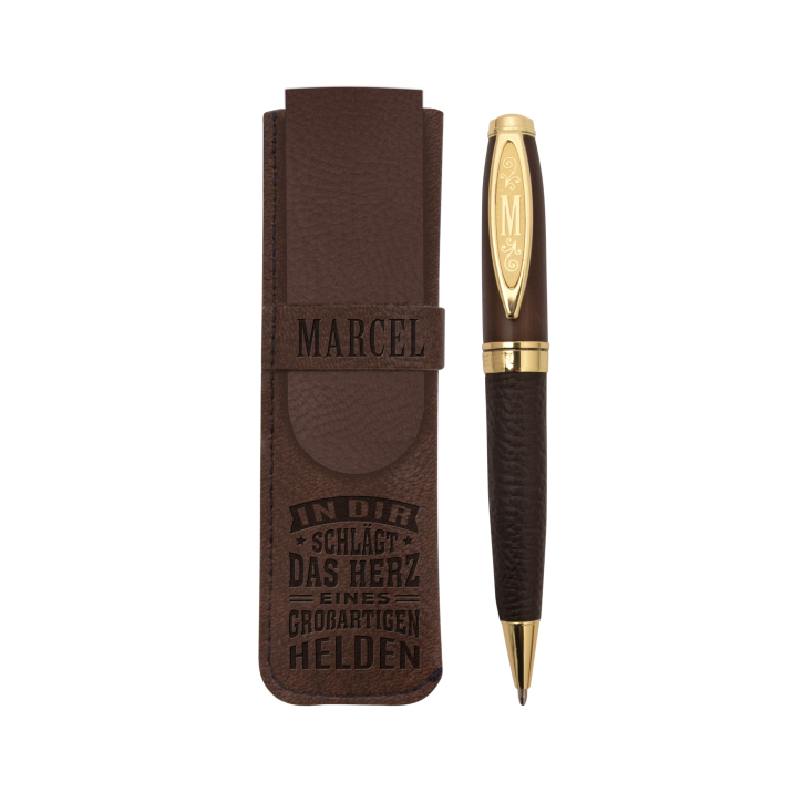 Bamboo Persönlicher Kuli Kugelschreiber Stift mit Namen o. Spruch Personalisiertes Etui Monogramm-Design persönliches Geschenk (Kuli Marcel ) Bamboo Persönlicher Kuli Kugelschreiber Stift mit Namen o. Spruch Personalisiertes Etui Monogramm-Design persönliches Geschenk (Kuli Marcel )