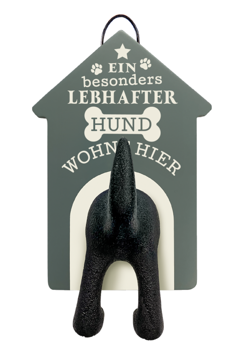 History & Heraldry Personalisierte Leinenhalter für Hunde als Leinenparkplatz, für Hundegarderobe o. als Wanddeko Hunde Accessoires - Leinenhalter Besonders lebhaft