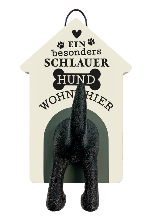 History & Heraldry Personalisierte Leinenhalter für Hunde als Leinenparkplatz, für Hundegarderobe o. als Wanddeko Hunde Accessoires - Leinenhalter Besonders schlau