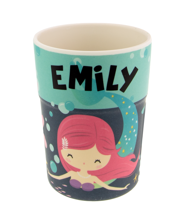 Bunter personalisierter Namens Kinderbecher mit  Namen Emily