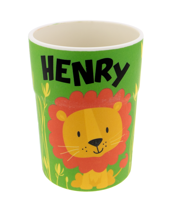 Bunter personalisierter Namens Kinderbecher mit  Namen Henry