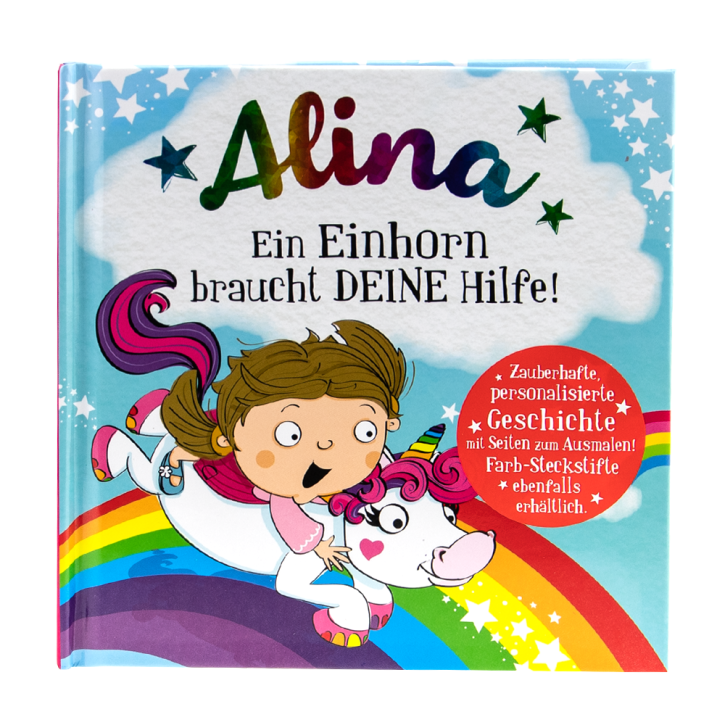 Das magische Maerchenbuch mit deinen Namen -Alina