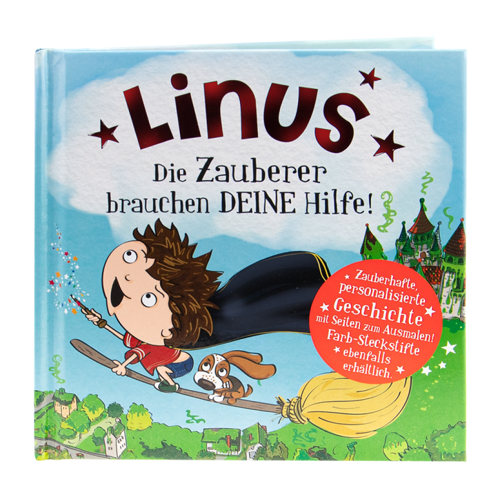 Das magische Maerchenbuch mit deinen Namen -Linus