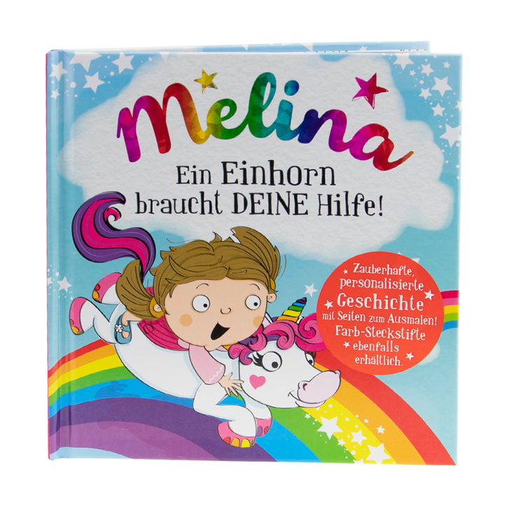 Das magische Maerchenbuch mit deinen Namen -Melina