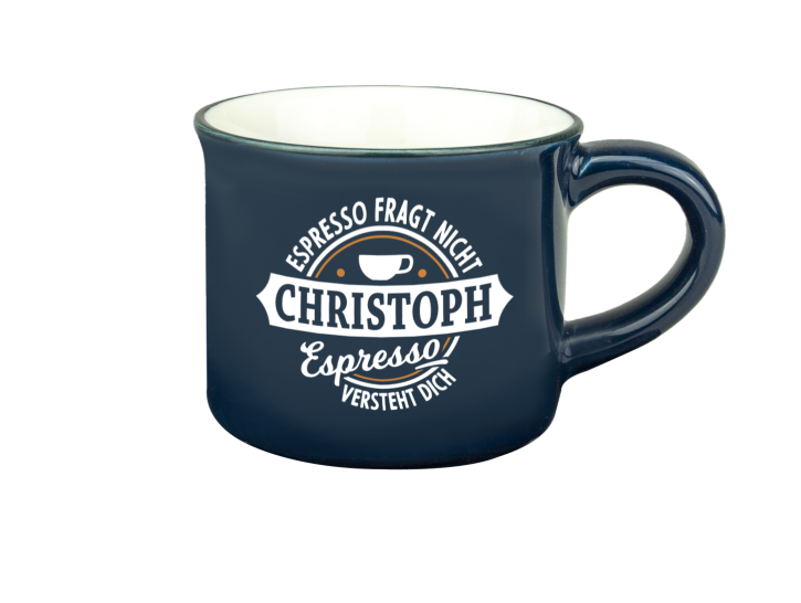 Persönliche Espressotasse Mokkatasse - Christoph