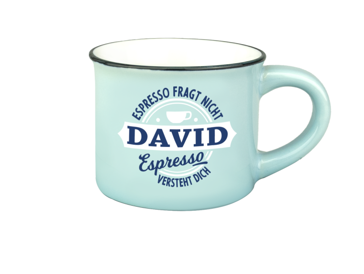Persönliche Espressotasse Mokkatasse - David