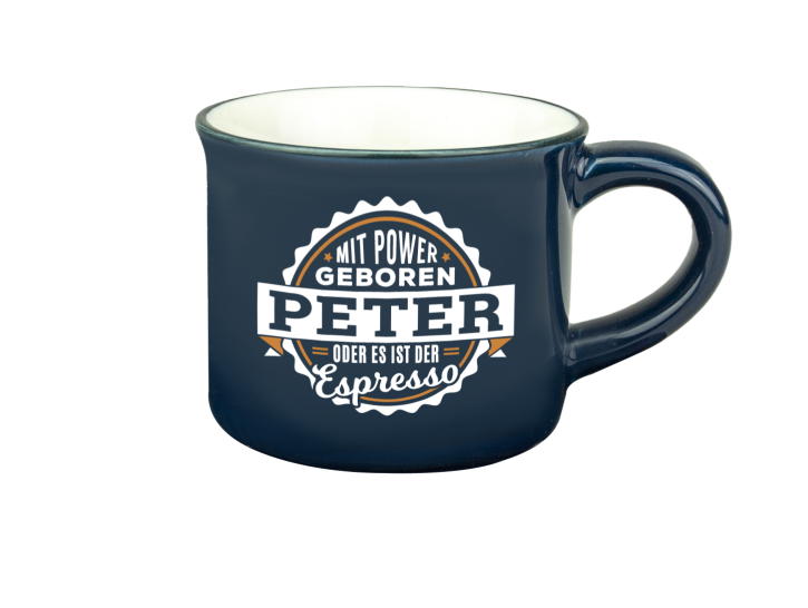 Persönliche Espressotasse Mokkatasse - Peter