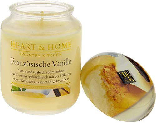 Heart & Home Duftkerze Franzoesische Vanille, 340 g Grundpreis 1kg/ 88,21 EUR