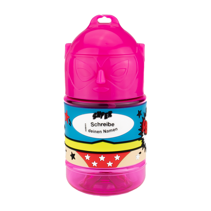Wasserflasche f. Kinder mit Namen für Schule und Freizeit-BPA frei-Trinkflasche Blanko Pink w Wasserflasche f. Kinder mit Namen für Schule und Freizeit-BPA frei-Trinkflasche Blanko Pink w