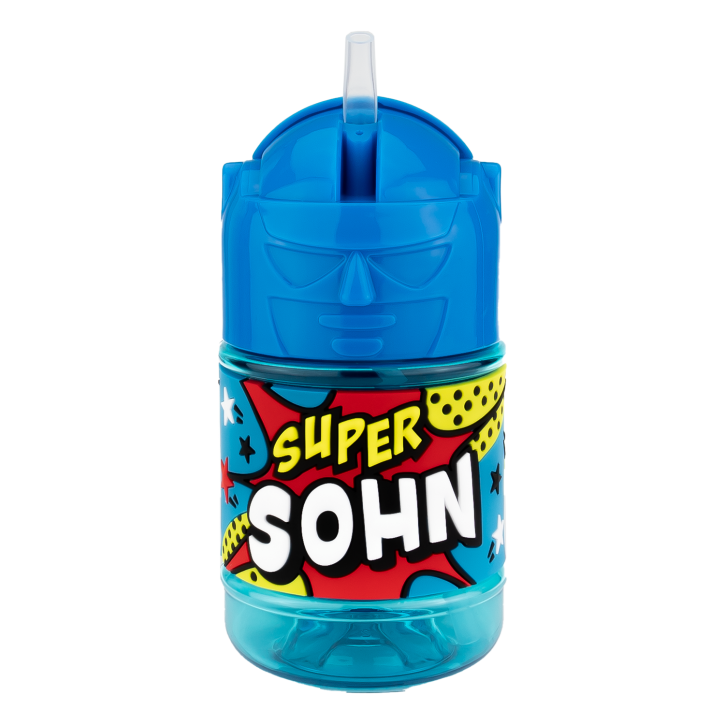 Wasserflasche f. Kinder mit Namen für Schule und Freizeit-BPA frei-Trinkflasche Sohn Wasserflasche f. Kinder mit Namen für Schule und Freizeit-BPA frei-Trinkflasche Sohn