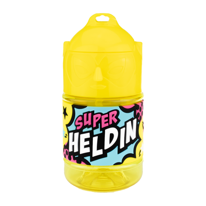 Wasserflasche f. Kinder mit Namen für Schule und Freizeit-BPA frei-Trinkflasche Heldin Wasserflasche f. Kinder mit Namen für Schule und Freizeit-BPA frei-Trinkflasche Heldin