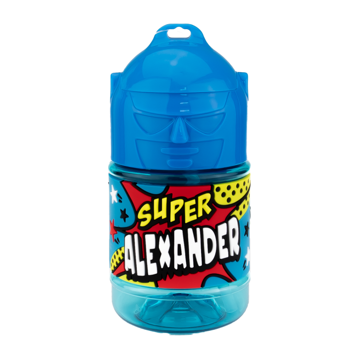 Wasserflasche f. Kinder mit Namen für Schule und Freizeit-BPA frei-Trinkflasche Alexander Wasserflasche f. Kinder mit Namen für Schule und Freizeit-BPA frei-Trinkflasche Alexander