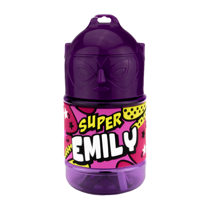 Wasserflasche f. Kinder mit Namen für Schule und Freizeit-BPA frei-Trinkflasche Emily Wasserflasche f. Kinder mit Namen für Schule und Freizeit-BPA frei-Trinkflasche Emily