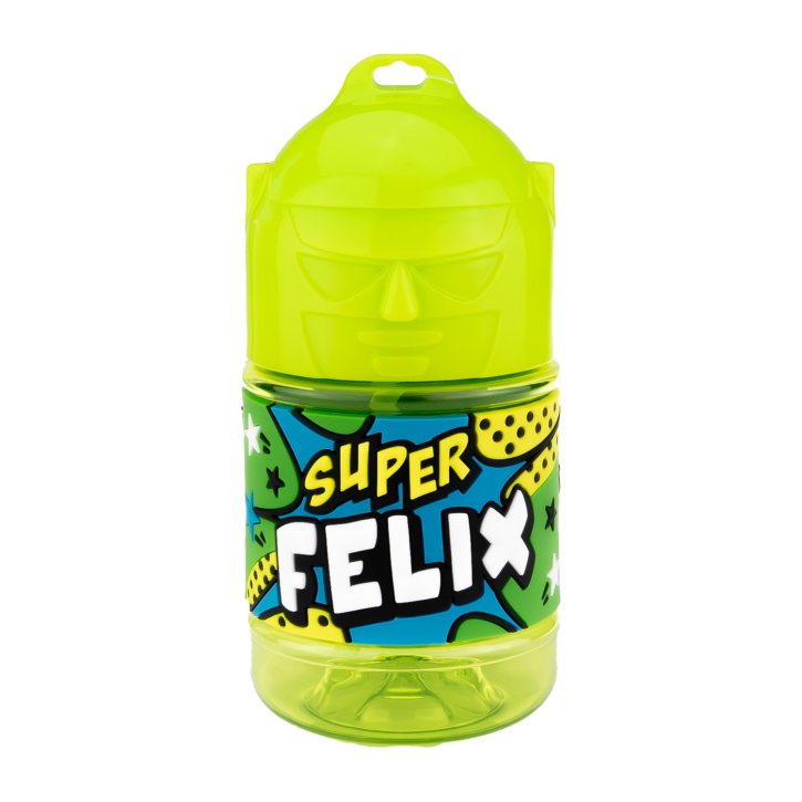 Wasserflasche f. Kinder mit Namen für Schule und Freizeit-BPA frei-Trinkflasche Felix Wasserflasche f. Kinder mit Namen für Schule und Freizeit-BPA frei-Trinkflasche Felix