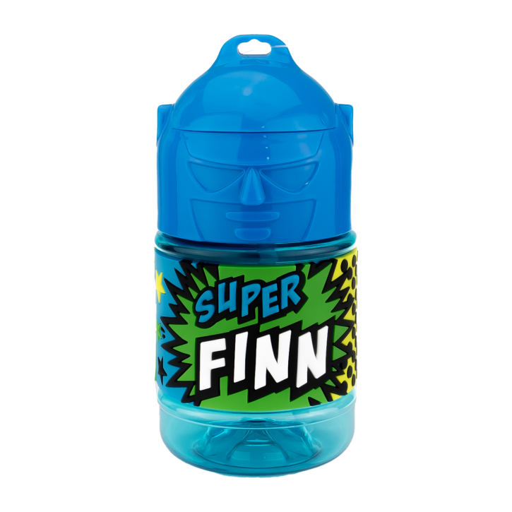 Wasserflasche f. Kinder mit Namen für Schule und Freizeit-BPA frei-Trinkflasche Finn Wasserflasche f. Kinder mit Namen für Schule und Freizeit-BPA frei-Trinkflasche Finn