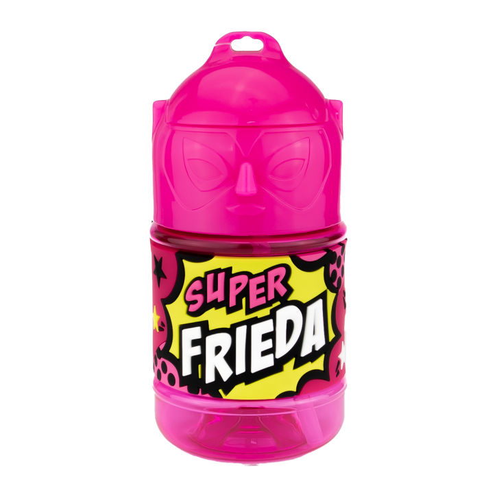 Wasserflasche f. Kinder mit Namen für Schule und Freizeit-BPA frei-Trinkflasche Frieda