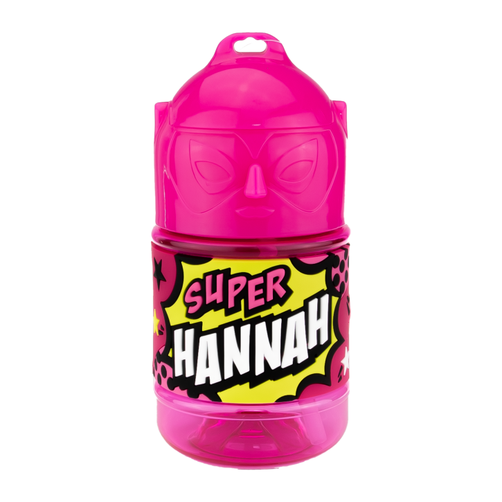 Wasserflasche f. Kinder mit Namen für Schule und Freizeit-BPA frei-Trinkflasche Hannah Wasserflasche f. Kinder mit Namen für Schule und Freizeit-BPA frei-Trinkflasche Hannah