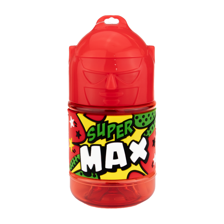 Wasserflasche f. Kinder mit Namen für Schule und Freizeit-BPA frei-Trinkflasche Max
