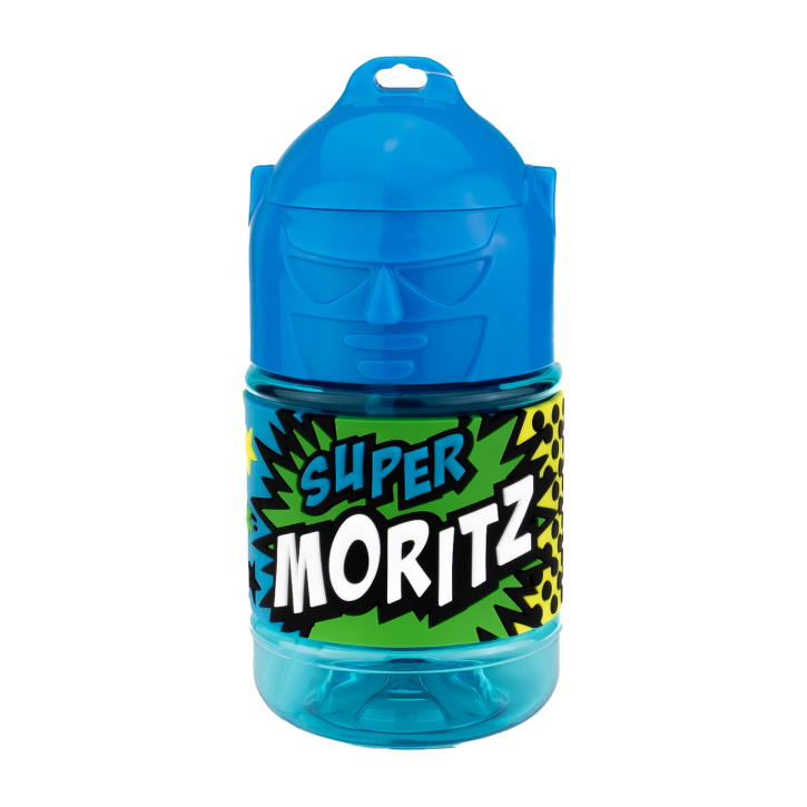 Wasserflasche f. Kinder mit Namen für Schule und Freizeit-BPA frei-Trinkflasche Moritz