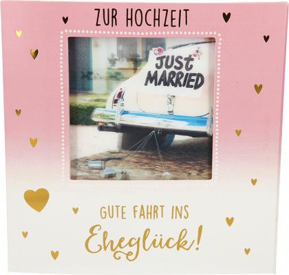Karte Klappkarte 3D mit Musik & Licht Zur Hochzeit Gute Fahrt ins Eheglück!