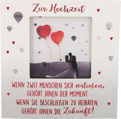 Hochzeitskarte Klappkarte 3D mit Musik & Licht Zur Hochzeit Wenn zwei Menschen sich...