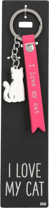Schluesselanhänger I love my cat /Nr.50