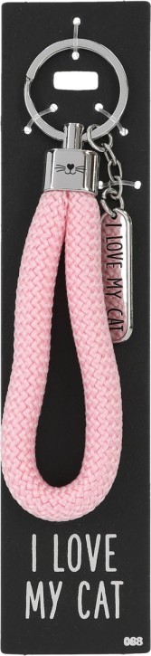 Schluesselanhänger I LOVE MY CAT /Nr.88