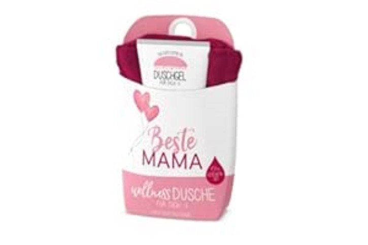 la Vida Wellness-Dusche Geschenkset Duschgel+Baumwoll-Handtuch für Mama + Papa (Beste Mama)