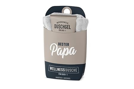 Wellness-Dusche Geschenkset Duschgel+Baumwoll-Handtuch für Papa (Bester Papa)