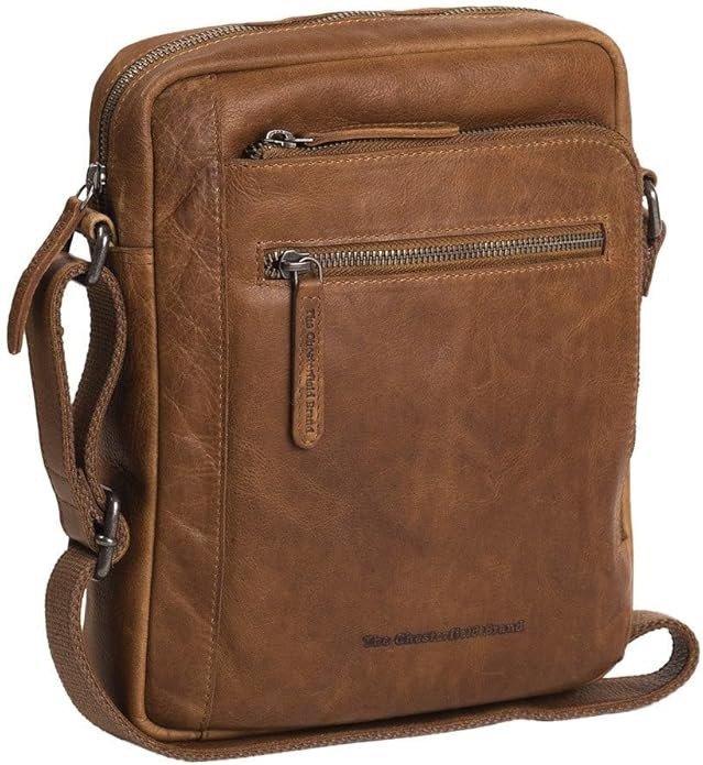 Dessau Leder Umhängetasche, Cognac, Model Dessau Herrentasche 27x23x7cm