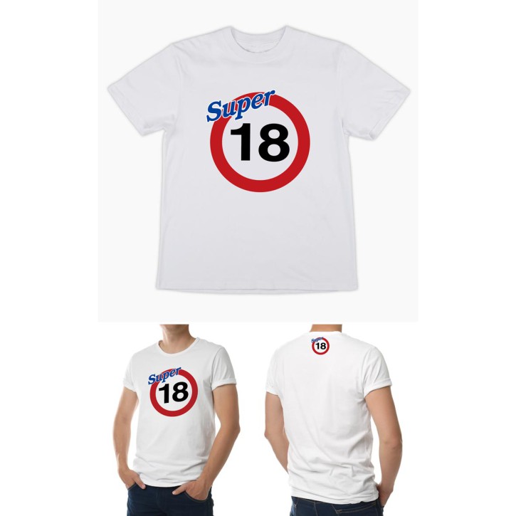 Lustiges T-Shirt  18 , Einheitsgröße, Baumwolle- zum 18. Geburtstag