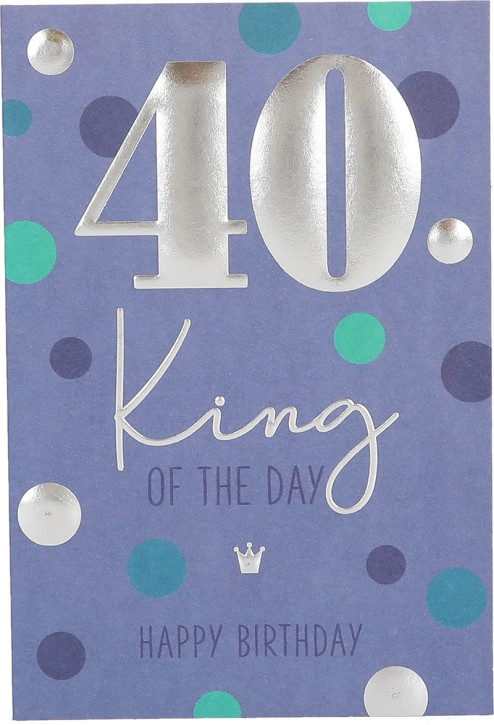 11566 Depesche Zahlenkarte, Glückwunschkarte-40 King of the day! Happy Birthday 11566 Depesche Zahlenkarte, Glückwunschkarte-40 King of the day! Happy Birthday