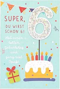 11566 Depesche Zahlenkarte, Glückwunschkarte-Happy Birthday to you!